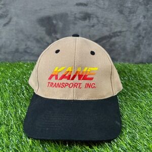 Vintage Kane Transport Hat Embroidered Cap Adjustable Snapback Tan Zkapz Mens